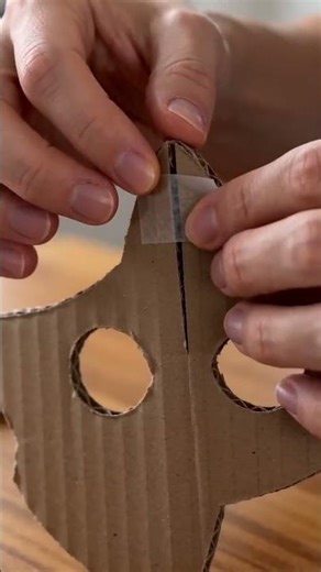 Cardboard Critter Masks — Easy Craft Tutorial #shorts