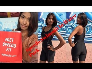 || Speedo Swimsuit Try On || Swimsuit In A Water Park || Amilya Periera