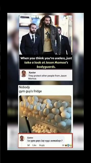 “Bodyguards for Jason Momoa? WHY? 😂”