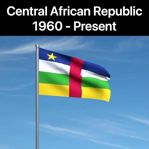 🇨🇫Central African Republic Flag History🇨🇫