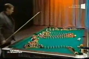 The best billiards trick shot ever.