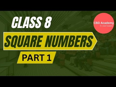 Properties Of Square Numbers Part 1 | Class 8 | Square Numbers Class 8 | Class 8 CBSE #class8maths