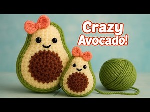 Easy & Playful DIY Crochet Avocado 🥑 Step-by-Step Tutorial !