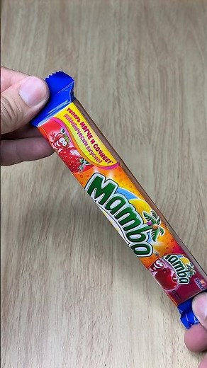 Trying Mamba Candy For The First Time! 🍓🍊 #satisfying #asmr #sweets #unboxing #candy #chocolate