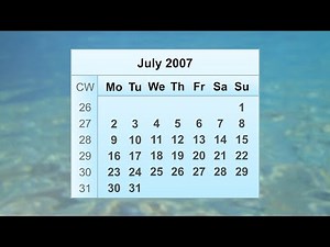 July 2007 Calendar