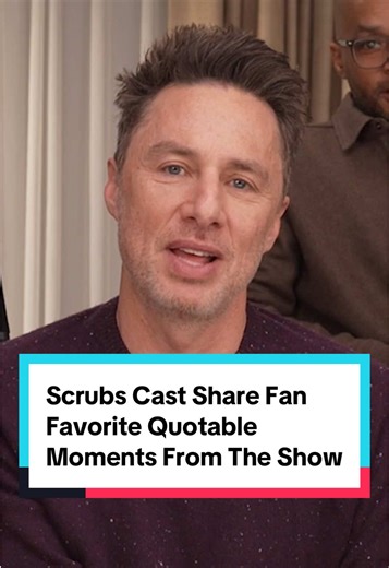 The cast of #Scrubs share which favorite, quotable moments from the series are always mentioned by fans. #zachbraff #tv #tvtok