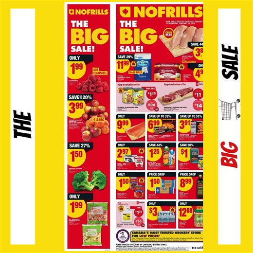 THE BIG SALE FLYER WEEK IS HERE !! Big Savings to be hauled away on your everyday essentials!! Tom & Michelle’s NoFrills 6085 Creditview Road Mississauga ON #tomandmichellenofrills #weeklyflyer #hitofthemonth #Mississauga #thebigsalesman
