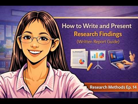 How to Write and Present Research Findings (Written Report Guide) | Research Methods Ep. 14