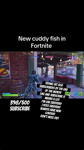 New cuddy fish #fortnite #fortniteclips #viral #short #shortsfeed