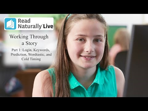 Working Through a Story in Read Naturally Live Part 1