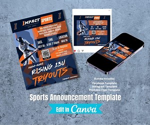 3 Canva Templates for Athletic Coaches, Athletic Directors, Team Moms, Sports Coaches, and Sports Administrators - Etsy Canada