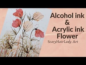 150 Alcohol Ink & Acrylic Ink Flowers Abstract Tutorial
