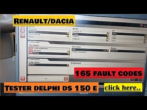 ERORI - Renault/Dacia - TESTER DELPHI DS 150 E - FAULT CODES
