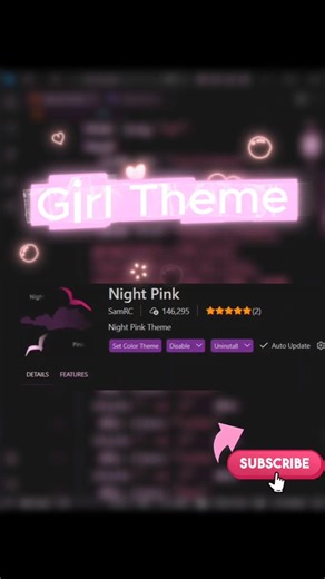 Vs Code theme #Extension🎀🫧✨ #programming #code #coding #webdevelopment #html5 #css #frontend #short