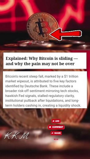 Explained: Why Bitcoin is sliding -and why the pain may not be over🇺🇸