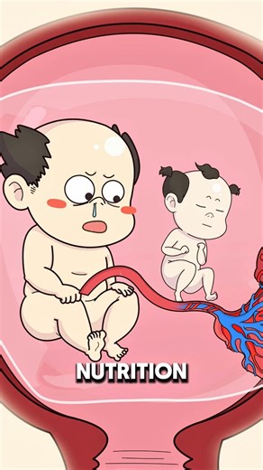 How One Twin Can Absorb the Other in the Womb 👶🫣..!!#e2dhealth #animation #2dshow #health #fypシ