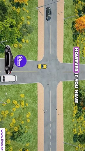 How to Handle Uncontrolled Intersections Like a Pro 🚦✅ #Shorts | Lima Driving Academy