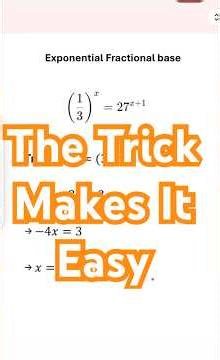 Fractional base? Flip it and Use this Trick