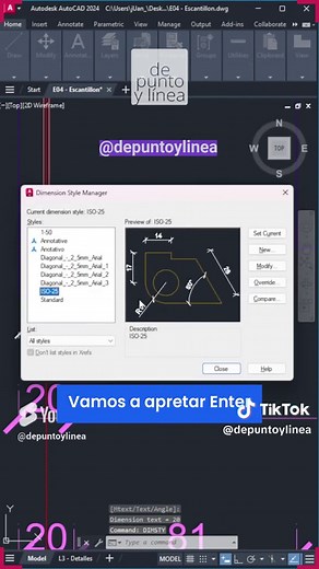 Cambia el Tamaño de Cota en AutoCAD - Tutorial