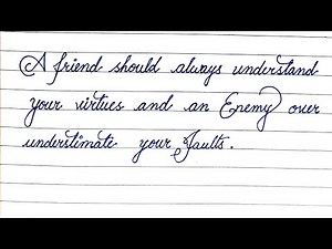 Beautiful English handwriting style| English neat & clean Calligraphy handwriting styles/calligraphy