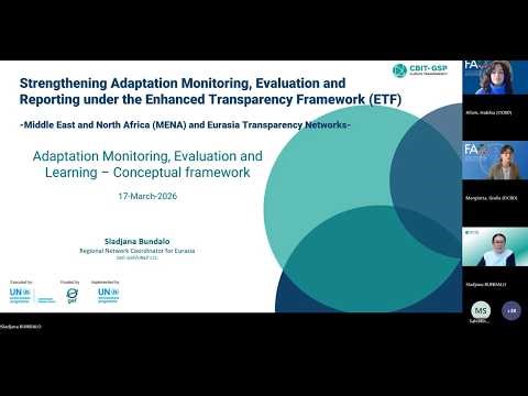 Strengthening Adaptation Monitoring, Evaluation and Reporting under the ETF (MENA & Eurasia)