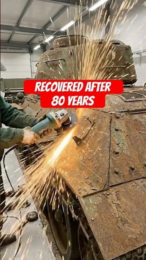80-Year-Old T-34 Tank Brought Back to Life #ww2 #restoration #t34tank