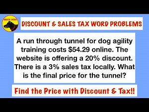Discount & Sales Tax Word Problems (Price After Discount & Tax!)