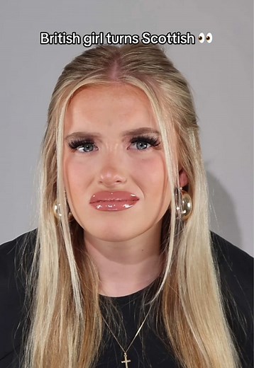 British Girl Embraces Scottish Look with Makeup Tutorial