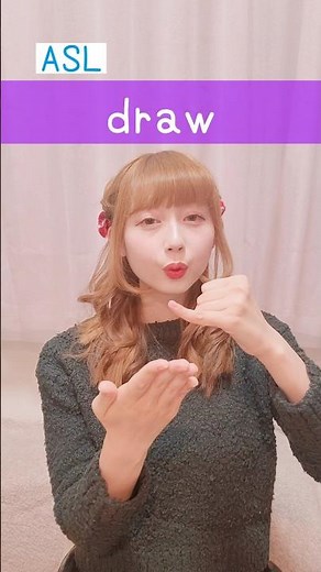American Sign Language (ASL) “draw” | Beginner Lesson for Deaf & Hard of Hearing #signlanguage #asl