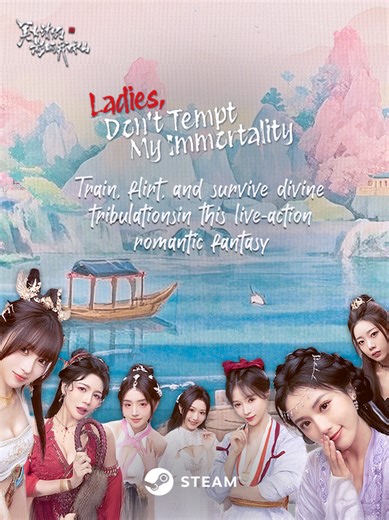 Ladies, Don’t Tempt My Immortality - Seven beautiful calamities are all that stand between you and godhood. #FataMorgana #LadiesDontTempt #VisualNovel #Narration Check it out on #Keymailer 🎮. Link in bio.