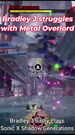 Bradley J Struggles Against Metal Overlord #shadow #sonic #sonicxshadow #bradleyj #sonicxshadowgenerations #fail