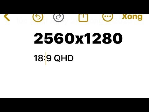 [QHD] 2560x1280 video resolution with 18:9 ratio