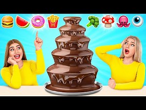 Chocolate Fountain Fondue Challenge | Funny Challenges by Multi DO