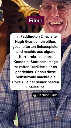 Wie Selbstironie eine Karriere rettete. #filme