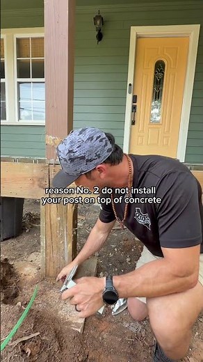 Building a deck? Use a post base!!