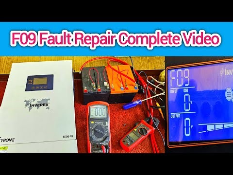 F09 Fault Repair Complete Video Inverex Veryon 6KW hybrid Solar Inverter and repairing