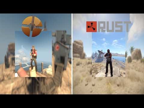 Игрок Rust'а впервые зашел в нормальную (относительно игру) | TF2
