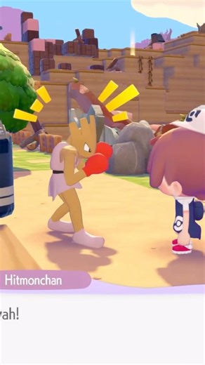 Pokémon Pokopia Hitmonchan Clip