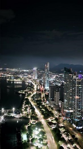 Stunning 4K Drone Footage of City Skyline at Night | Aerial Urban Nightscape #shorts
