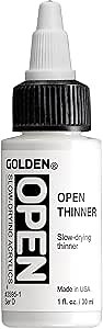 GOLDEN OPEN Slow-Drying Acrylics, Thinner, 1 fl oz.