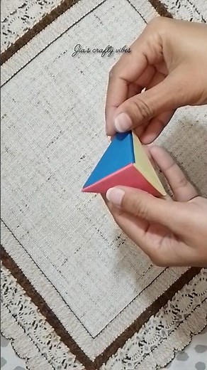 how to make paper 3D triangle