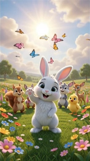 🐰 Bunny Hop Hop 🐰 | Cute Bunny Song for Kids | Fun Nursery Rhyme |