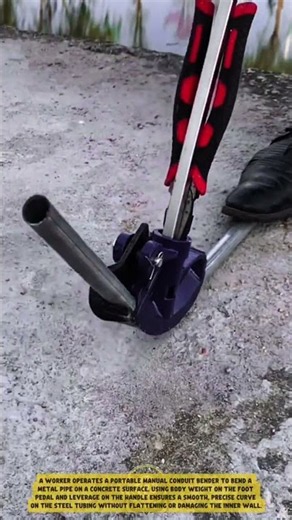 Precision Manual Conduit Bending: How Electrician Bends Metal Pipe Instantly