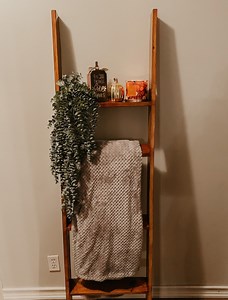 Rustic Modern Blanket Ladder With a Shelf (shelves) - Etsy