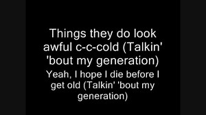 The Who-My Generation Lyrics