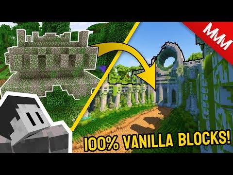 Upgrading Minecraft's JUNGLE TEMPLE into an ANCIENT STRUCTURE