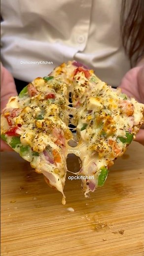 Craving Pizza? Make This Viral Bread Hack In Minutes! 🍕🔥 #quickrecipes #breadpizza #shorts