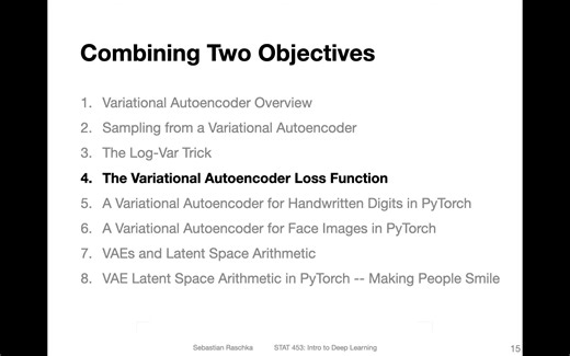 L17.4 Variational Autoencoder Loss Function