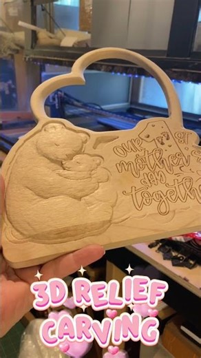 CNC and Hand Painted 1st Mothers Day Frame