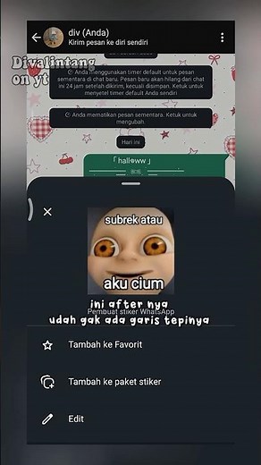 Tutorial so that the stickers you make on WA don't have borders || #tutorial #whatsapp #fyp